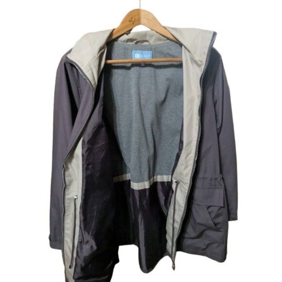 KORET WOMEN'S COAT with REMOVABLE HOOD Size 2XL Purple Ladies' Rain Jacket - Picture 5 of 6